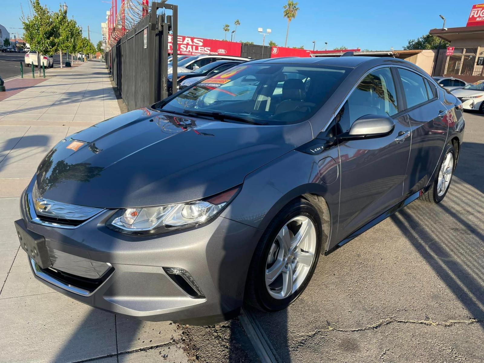 2018 DARK GRAY /BLACK Chevrolet Volt (1G1RC6S52JU) , located at 744 E Miner Ave, Stockton, CA, 95202, (209) 944-5770, 37.956863, -121.282082 - PLUS TAXES AND FEES - Photo #3